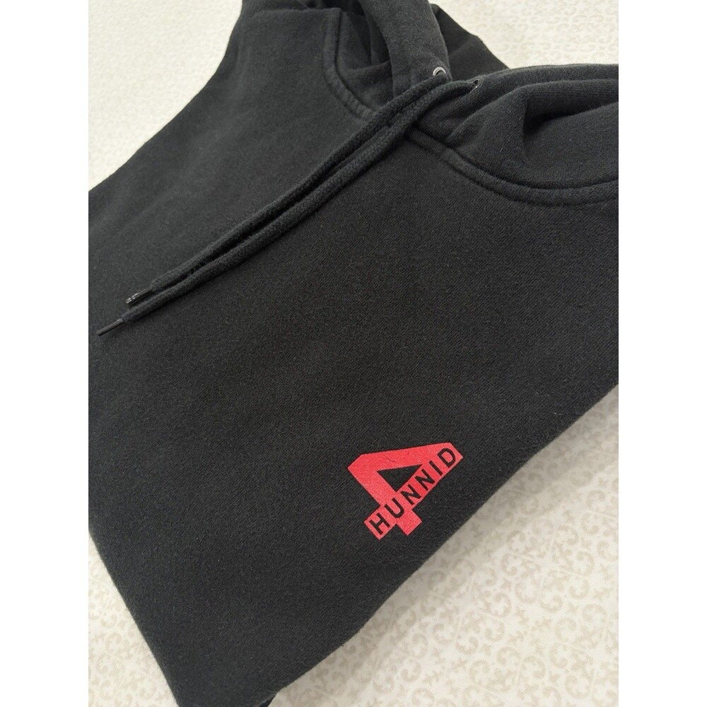 YG 4Hunnid Black Pullover Hoodie Sweatshirt Good Sex No Stress Hip Hop Adult M - Picture 3 of 10